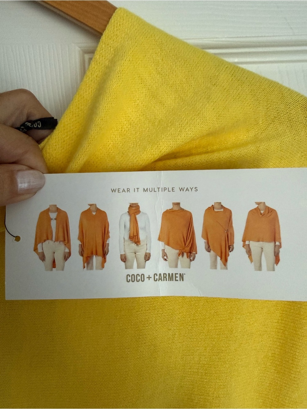 Coco + Carmen Bright Yellow Versatile Wrap